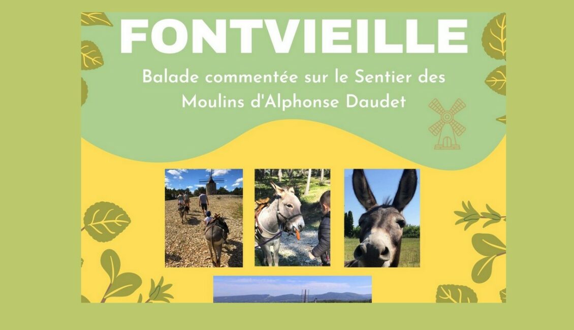 Balade commentée au pas de l'âne sur le Sentier des Moulins d'Alphonse Daudet